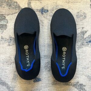 Rothy’s kid loafer, size 12, black. Excellent condition